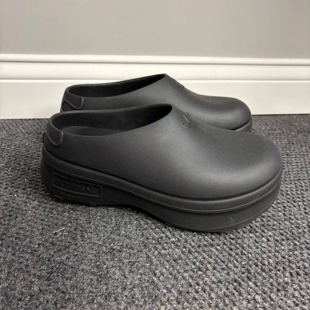 Adidas AdiFOM Stan Smith Mule Core Black IE4626 Platform Slip On Shoes Mens 9